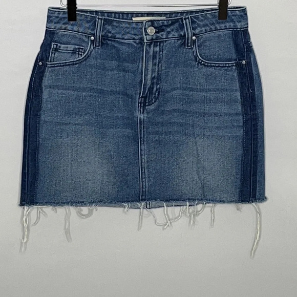 PacSun Vintage Contrast Side Panel Denim Skirt - Size 26 - Picture 3 of 8